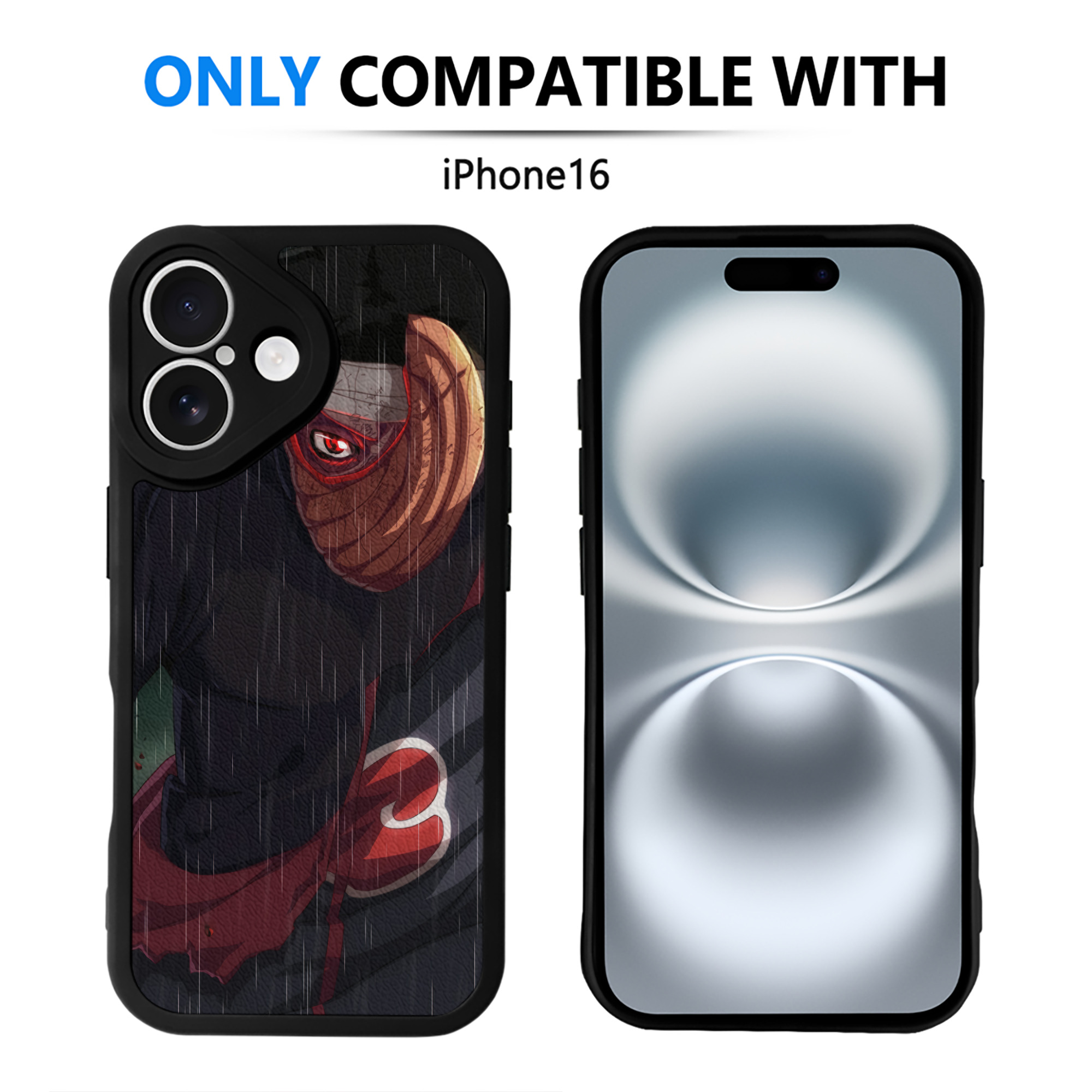（画像用） NARUTO -ナルト- NARUTO -ナルト- 疾風伝 【iPhone 16シリーズ対応】シリコンスマホケース（レザー調） 材質：シリコン